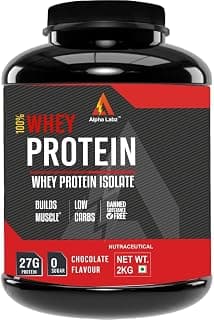 100% Whey Protein Isolate | 27g Protein, 5.5g BCAA, 2g Creatine | Whey Protein Powder - Post Workout Whey Protein Isolate | Fast-Absorbing Workout Supplements for Fast Recovery & Lean Muscle | Men and Women [Chocolate, 2Kg]