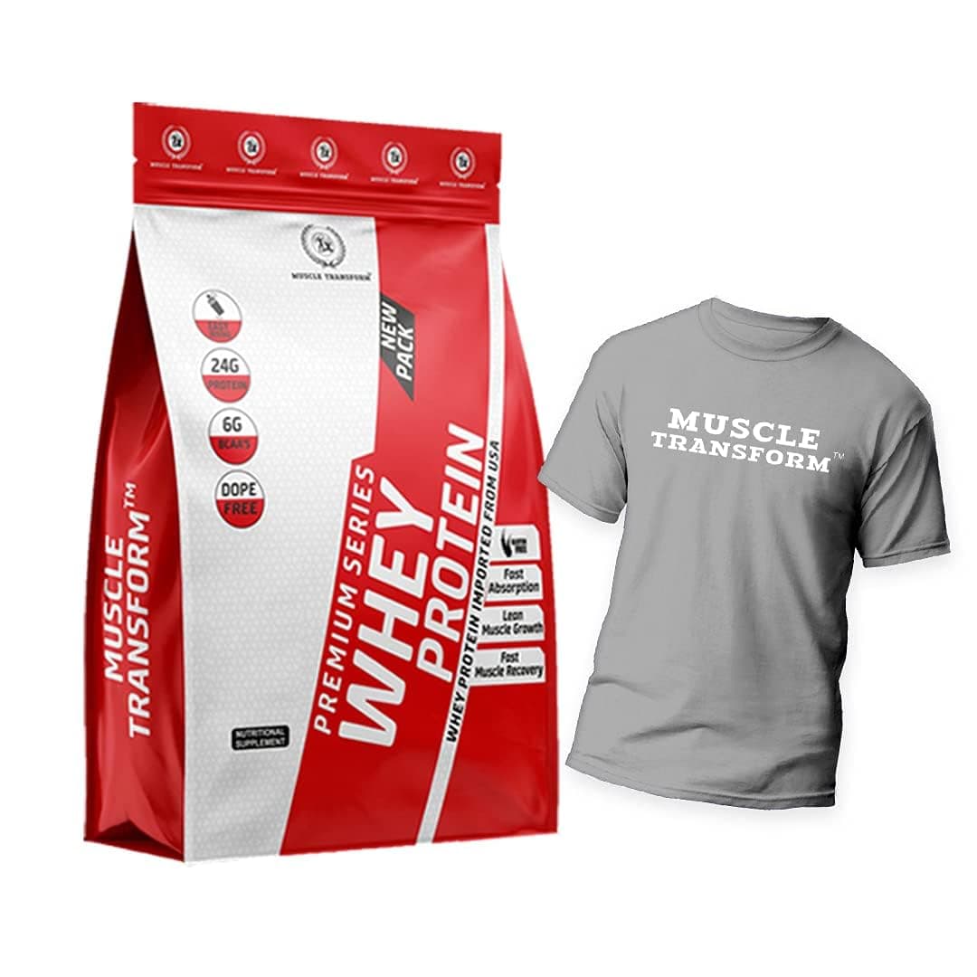 NUTRACEUTICALS- WHEY Protein, LACTASE, LIPASE POWDER, 1Kg Muscle Transform 100% Hyper Whey Protein, 24g High Protein, 6g BCAA, 6g EAA | Muscle Building Premium Whey [1kg, Kesar Pista] Free Gym T-Shirt