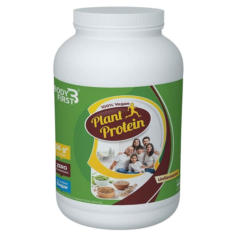 BodyFirst 100% Vegan Plant Protein, 2.2 lb Unflavoured