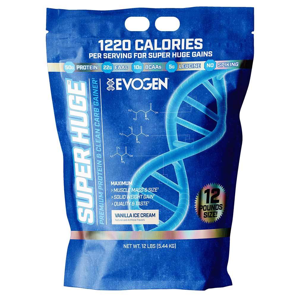 Evogen Super Huge Gainer, 12 lb Vanilla Cream