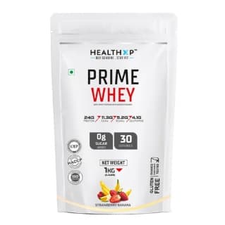 HealthXP Prime Whey, 2.2 lb Strawberry Banana