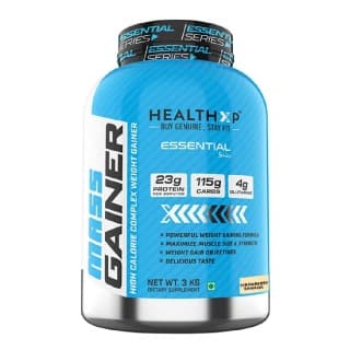 HealthXP Mass Gainer, 6.6 lb Strawberry Banana