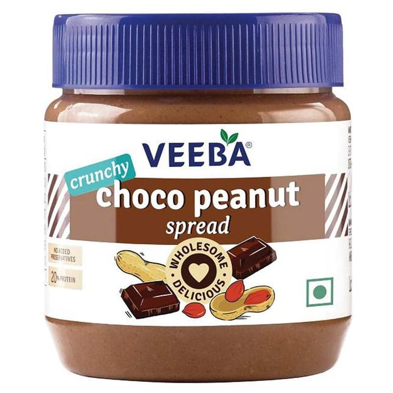 Veeba Choco Peanut Spread, 340 g Crunchy