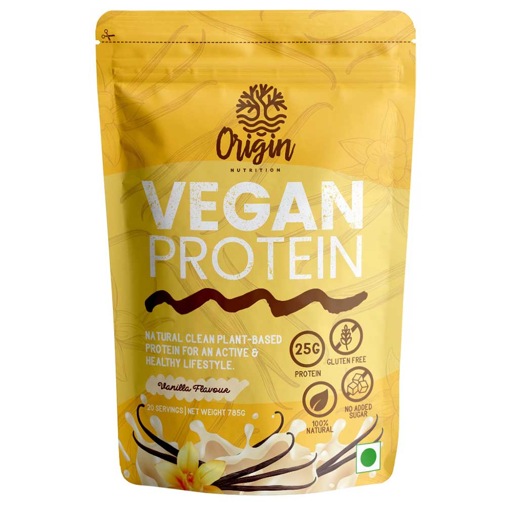Origin Nutrition Vegan Protein Powder, 1.73 lb Vanilla