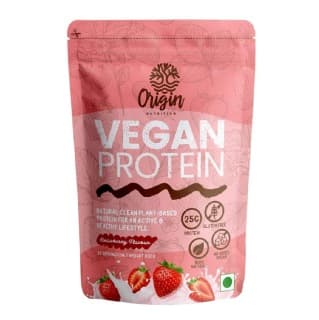 Origin Nutrition Vegan Protein Powder, 1.83 lb Strawberry