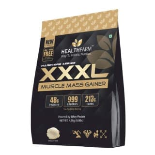 Healthfarm Hardcore Series XXXL Muscle Mass Gainer, 9.9 lb Vanilla Fudge