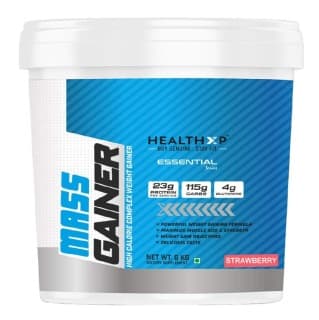 HealthXP Mass Gainer, 13.2 lb Strawberry Cream
