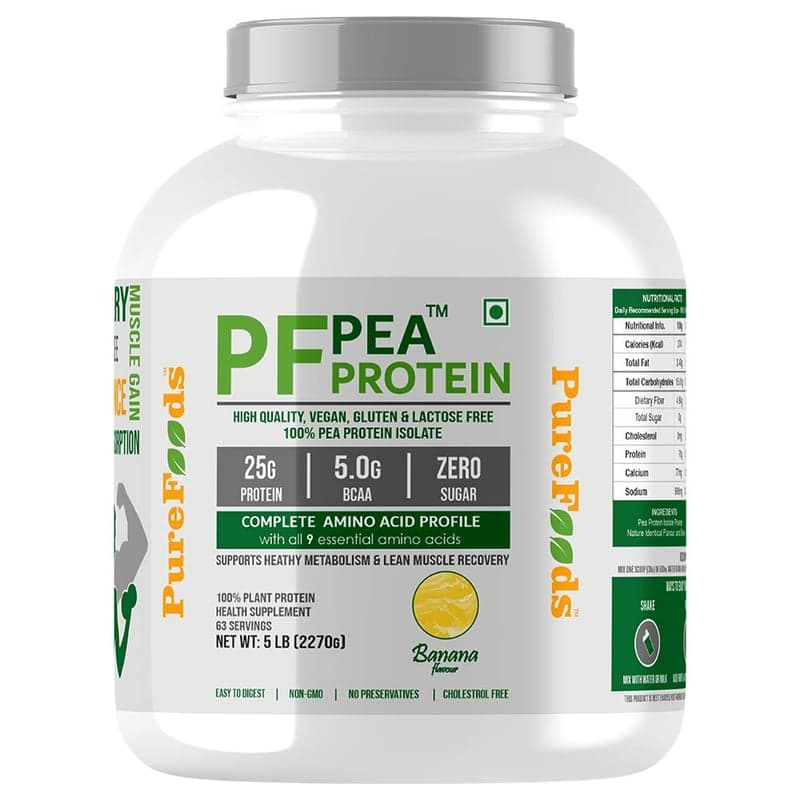 PureFoods PF Pea Protein, 5 lb Banana