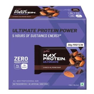 RiteBite Max Protein Ultimate Bar (30g Protein), 6 bar(s) Choco Almond