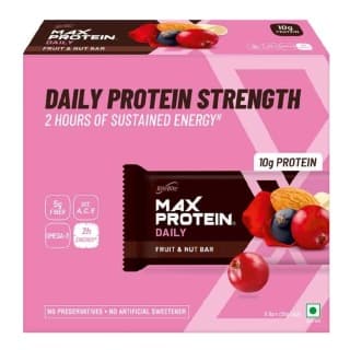 RiteBite Max Protein Daily Bar (10g Protein), 6 bar(s) Fruit & Nut