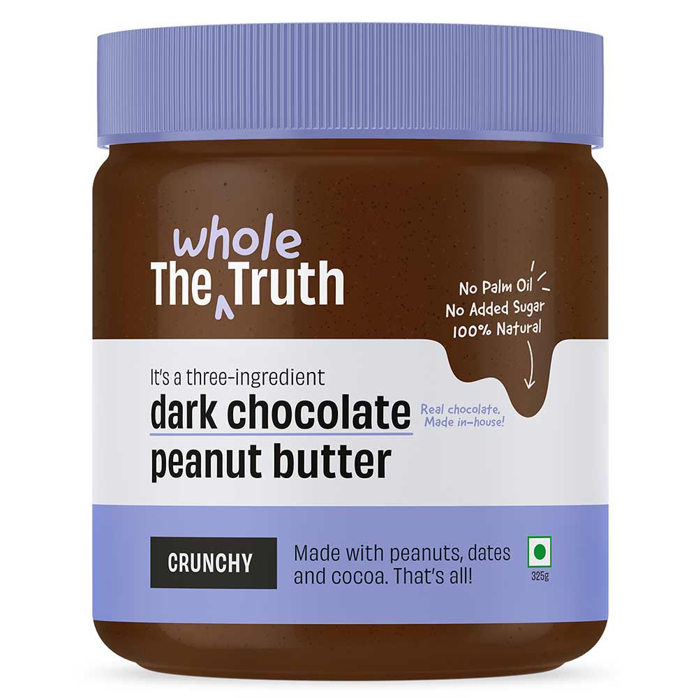The Whole Truth Dark Chocolate Peanut Butter, 325 g Crunchy