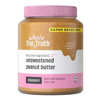 The Whole Truth Unsweetened Peanut Butter, 925 g Crunchy