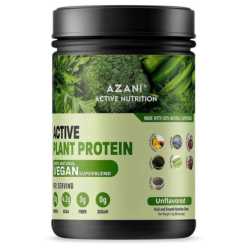 Azani Active Nutrition Active Plant Protein, 2.2 lb Unflavoured