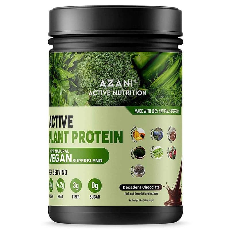 Azani Active Nutrition Active Plant Protein, 2.2 lb Decadent Chocolate