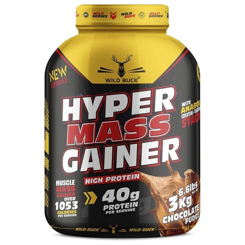 Wild Buck Hyper Mass Gainer, 6.6 lb Chocolate Fudge