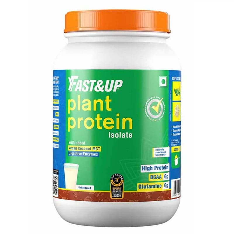Fast & Up Plant Protein Isolate, 2.77 lb Unflavoured