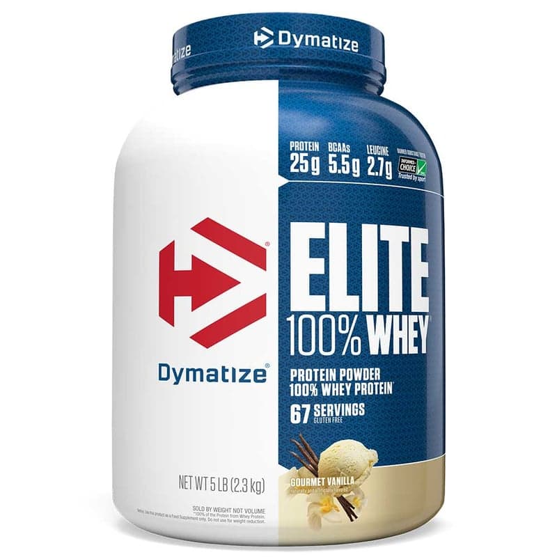 Dymatize Elite 100% Whey Protein, 5 lb Gourmet Vanilla