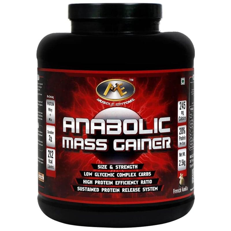 Muscle Epitome Anabolic Mass Gainer, 5.5 lb French Vanilla