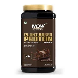 Wow Life Science Plant Based Protein Powder, 2.2 lb Chocolate