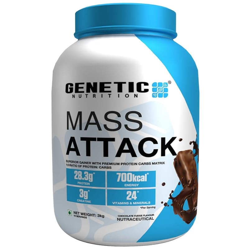 Genetic Nutrition Mass Attack, 6.6 lb Chocolate Fudge
