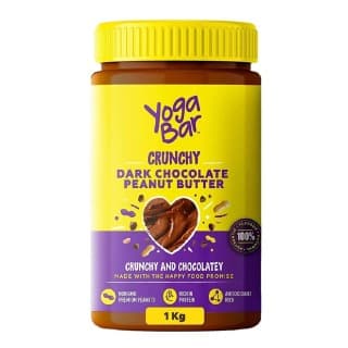 Yogabar Dark Chocolate Peanut Butter, 1 kg Crunchy & Chocolatey