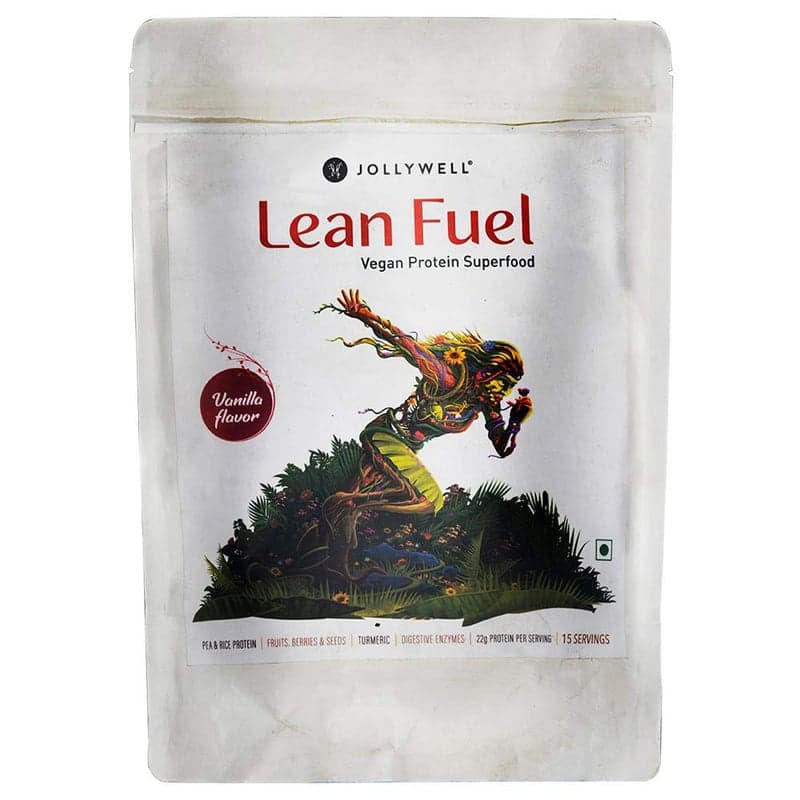 Jollywell Lean Fuel Vegan Protein Superfood, 1.08 lb Vanilla