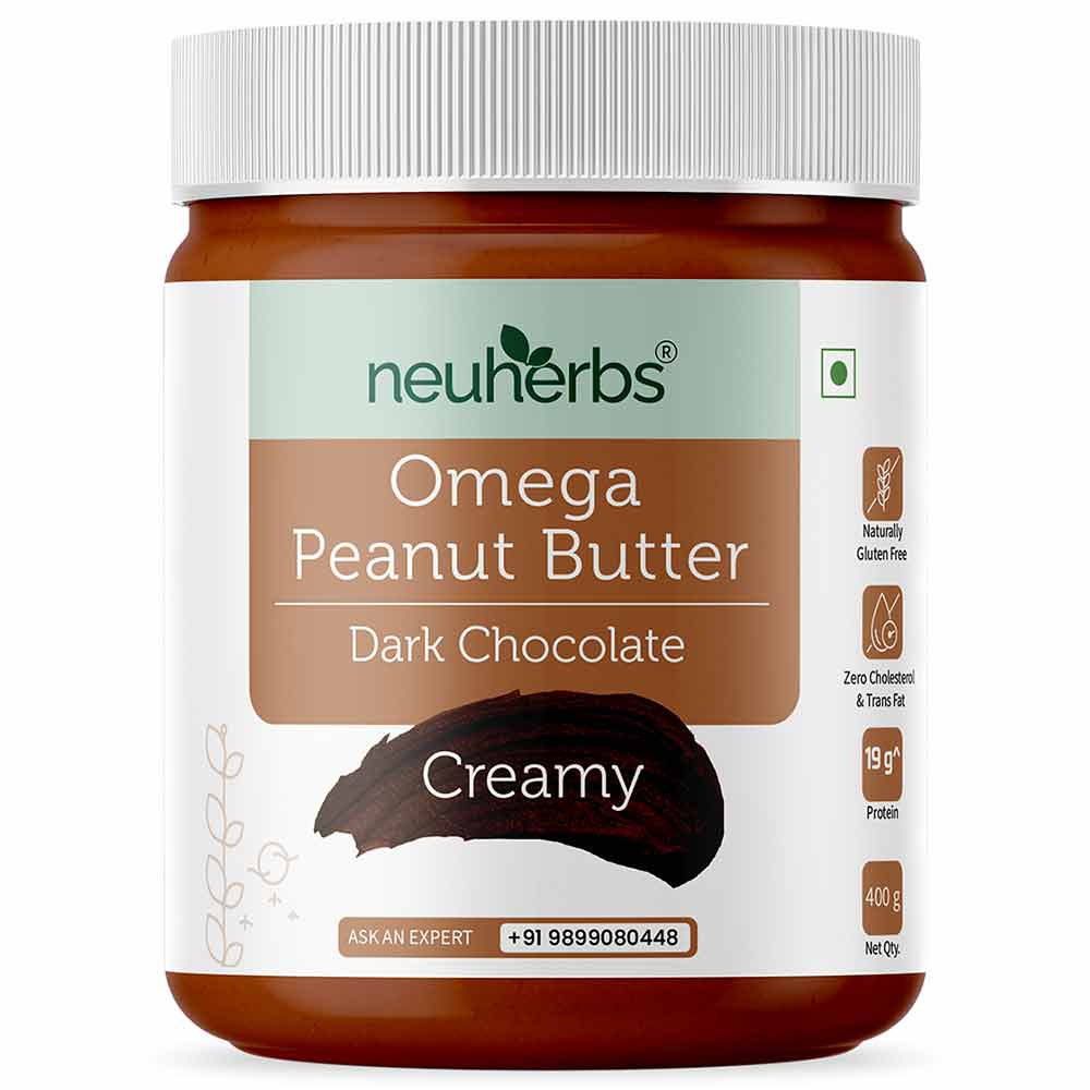 Neuherbs Dark Chocolate Peanut Butter, 400 g Creamy