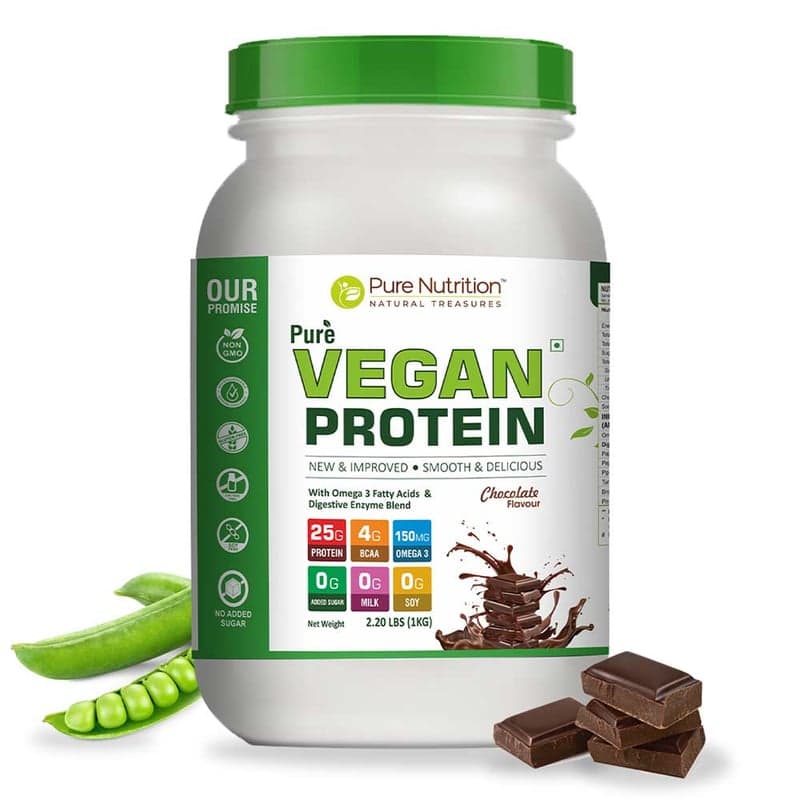 Pure Nutrition Vegan Protein, 2.2 lb Chocolate