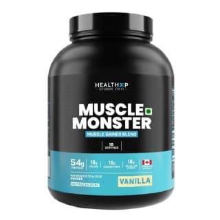 HealthXP Muscle Monster Mass Gainer, 6 lb Vanilla