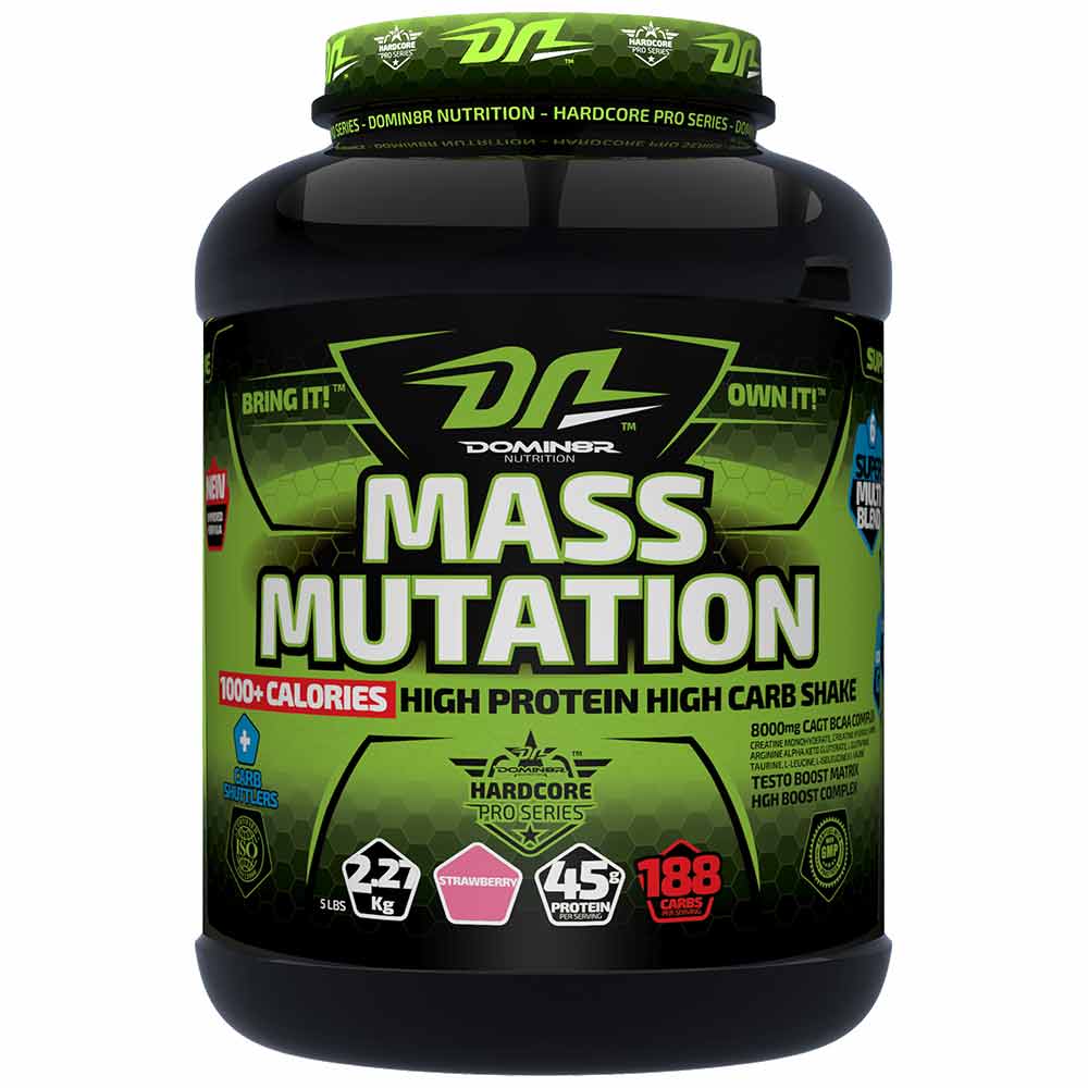 Domin8r Nutrition Mass Mutation, 5 lb Strawberry
