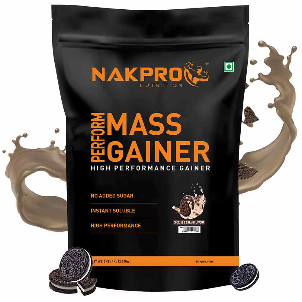 Nakpro Perform Mass Gainer, 2.2 lb Cookies & Cream