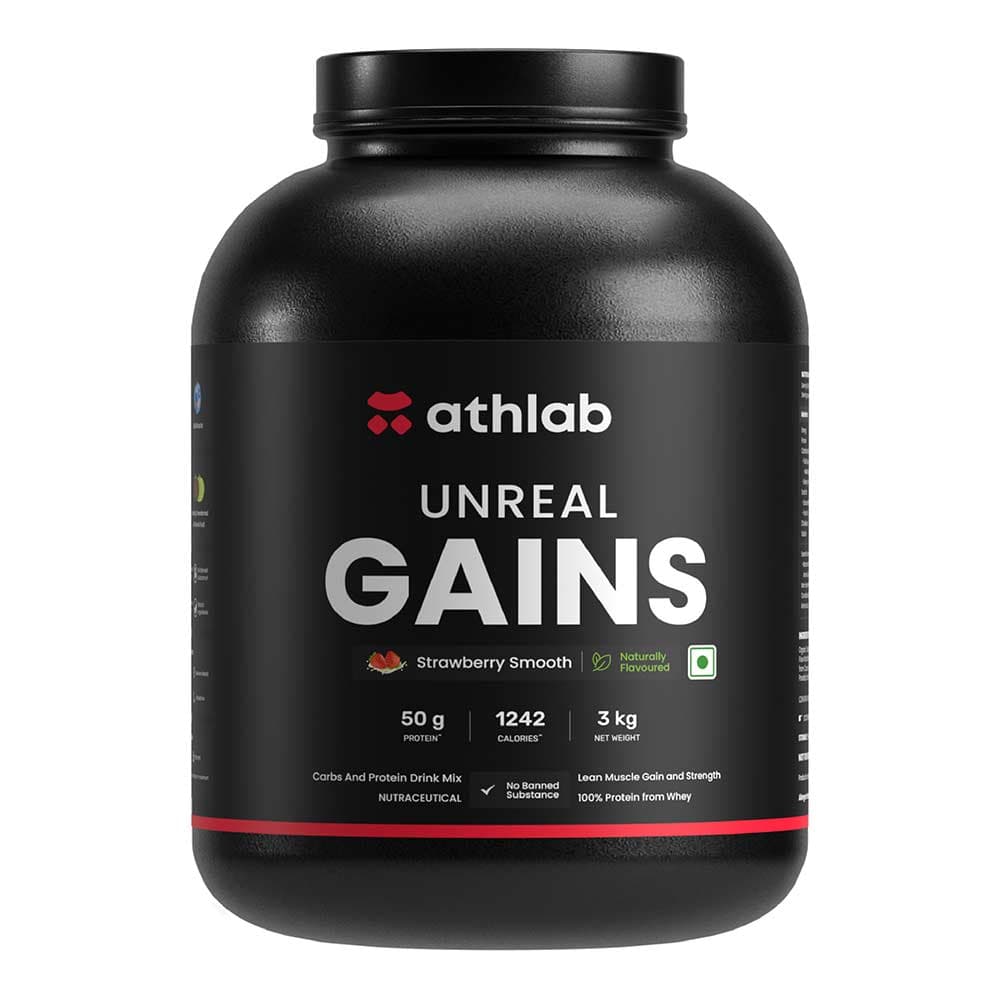 Athlab Unreal Gains, 6.6 lb Strawberry Smooth
