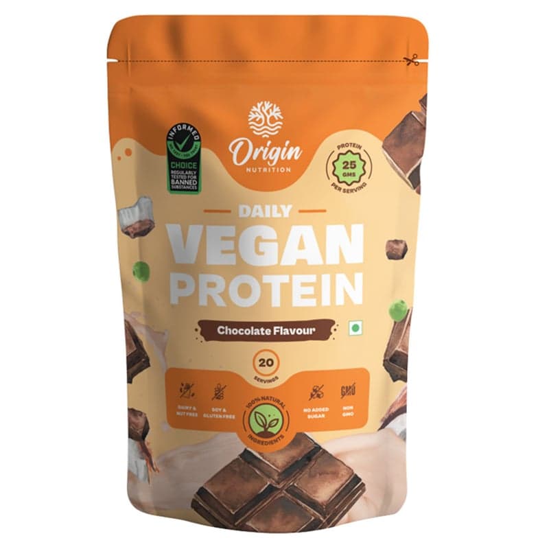 Origin Nutrition Vegan Protein Powder, 1.6 lb Chocolate