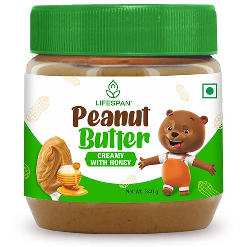 Lifespan Peanut Butter, 340 g Creamy with Honey