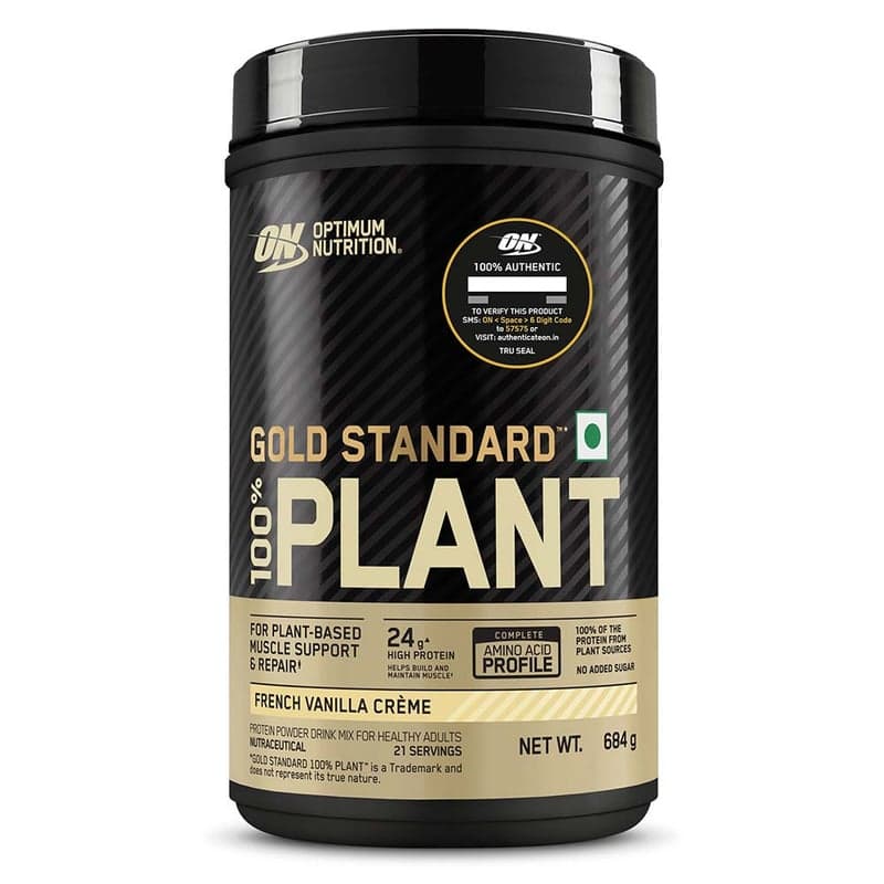 ON (Optimum Nutrition) Gold Standard 100% Plant Protein, 1.51 lb French Vanilla Creme