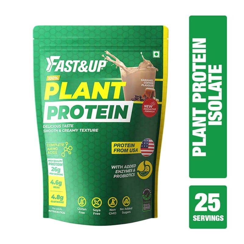 Fast & Up Plant Protein Isolate, 1.92 lb Caramel Coffee