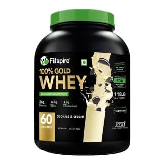Fitspire Advanced Isolate Gold Whey, 4.4 lb Cookies & Cream