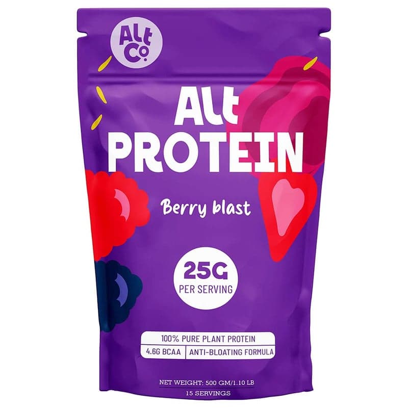Alt Co Plant Protein Powder, 1.1 lb Berry Blast