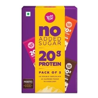 Yogabar Protein Bar (20g Protein), 5 bar(s) Assorted