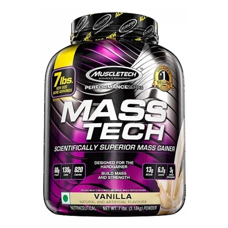 MuscleTech Mass Tech Performance Series, 7 lb Vanilla