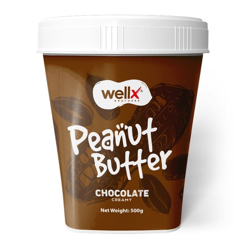 WellX Peanut Butter, 500 g Chocolate Creamy