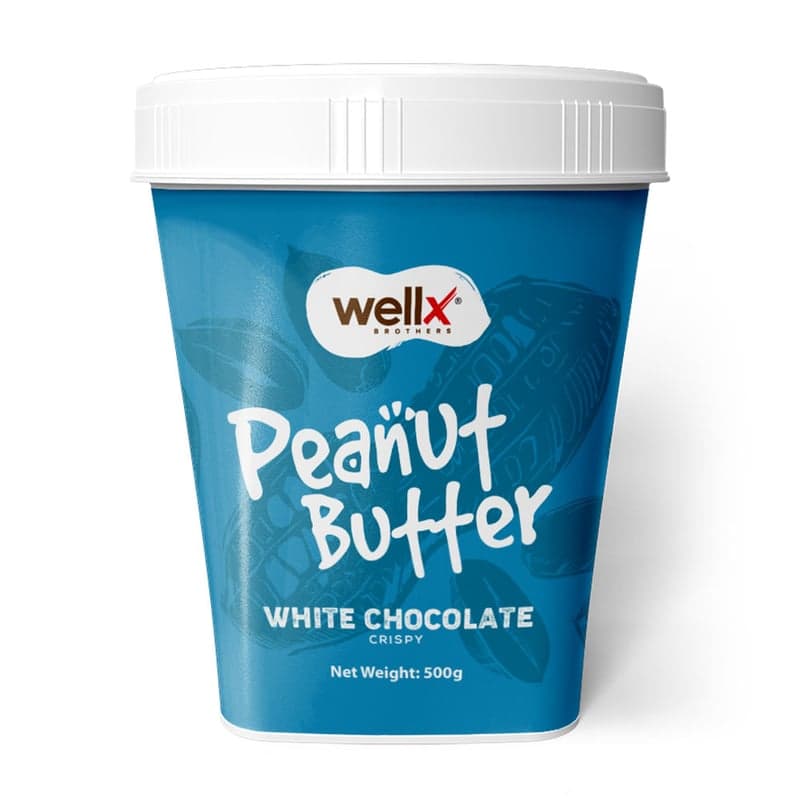WellX Peanut Butter, 500 g White Chocolate Crispy