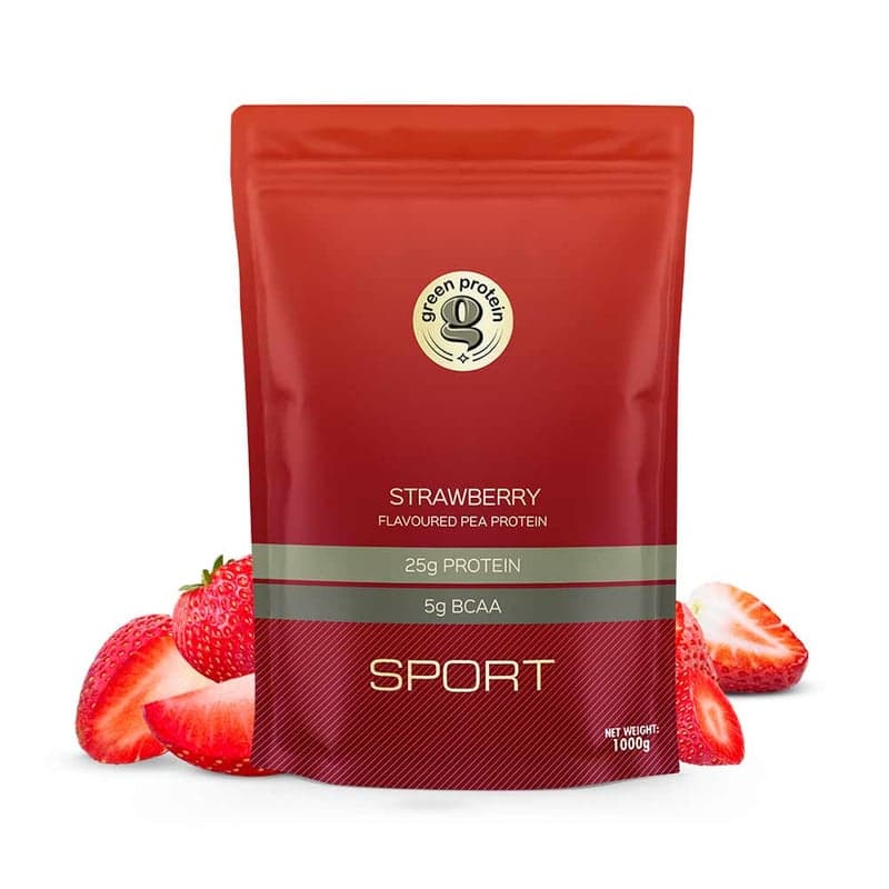 Green Protein Flavoured Pea Protein Sport, 2.2 lb Wild Strawberry