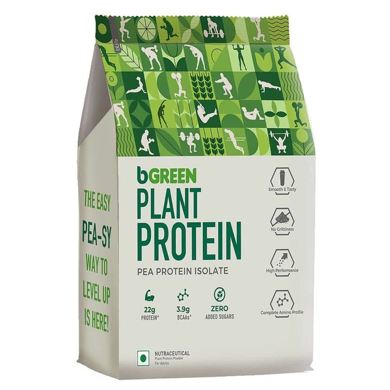 bGREEN Plant Protein Pea Protein Isolate, 2.2 lb Orange
