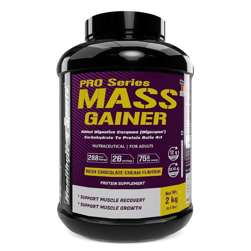 HealthyHey Sports Mass Gainer, 4.4 lb Irish Chocolate Cream
