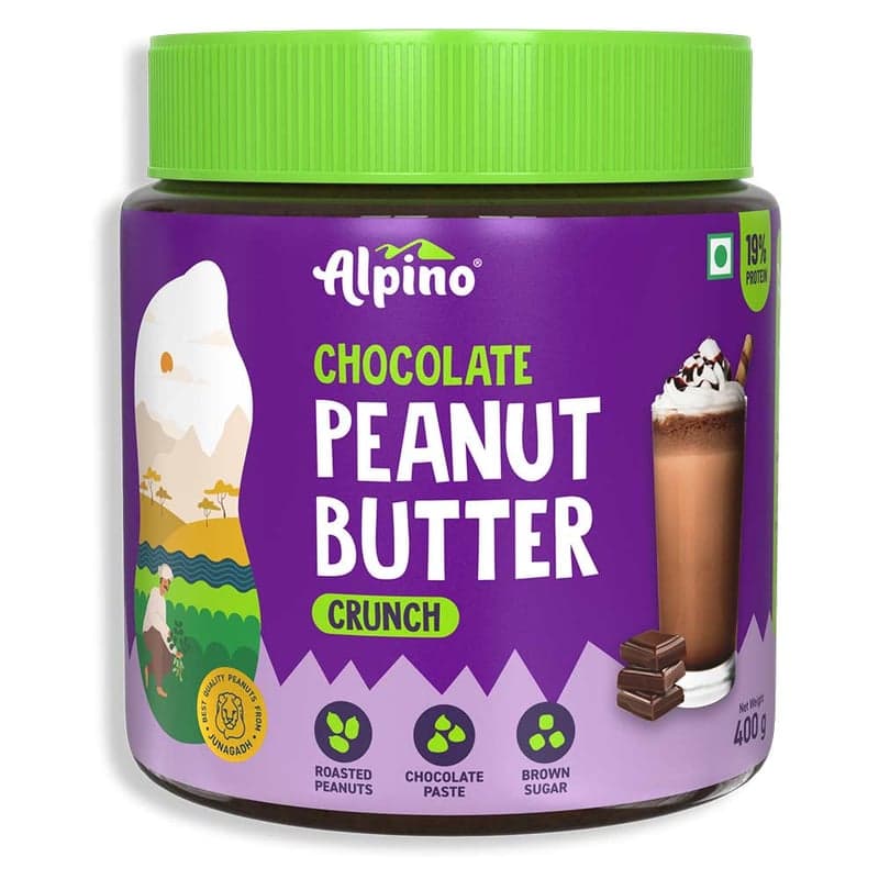 Alpino Peanut Butter, 400 g Chocolate Crunch