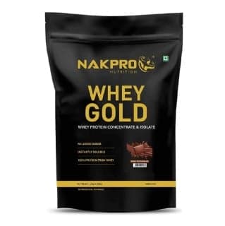 Nakpro Whey Gold Protein Concentrate, 4.4 lb Double Rich Chocolate