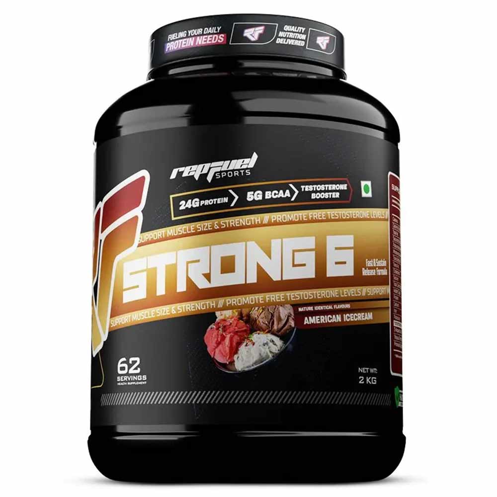Repfuel Sports Strong 6 Protein, 4.4 lb American Ice Cream