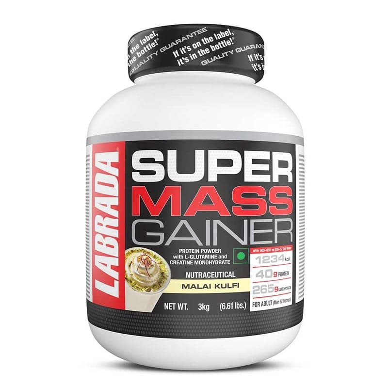 Labrada Super Mass Gainer, 6.61 lb Malai Kulfi
