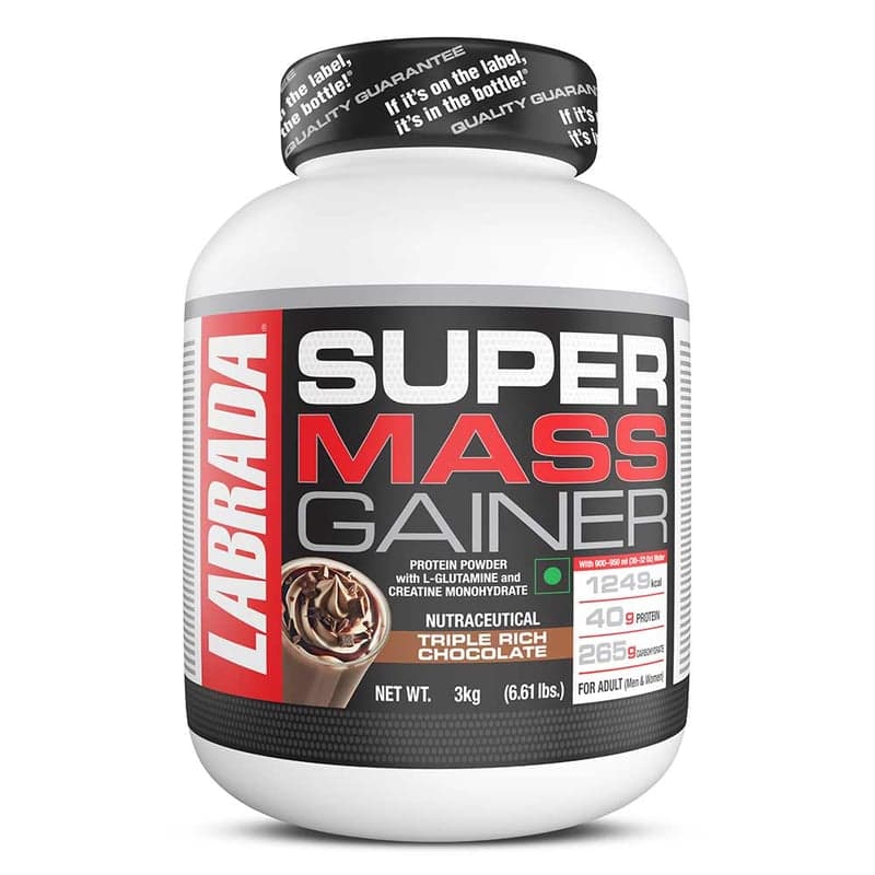 Labrada Super Mass Gainer, 6.61 lb Triple Rich Chocolate